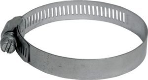 Хомут обжимной просечной (сталь) шир.12.7 мм. 7" (156-178 мм)/64264