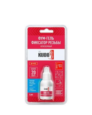 Фум-гель (фиксатор резьбы) неразъемный KUDO 6мл - KU-H212