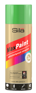SilaHome MaxPaint Аэрозольная краска универсальная Лиственно-зелёный RAL6002 SILP6002