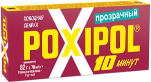 Клей Poxipol 10 мин, прозрачный 70 мл