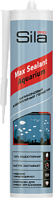 Герметик силиконовый аквариумный, бесцветный, Sila PRO Max Sealant Aquarium, 290 мл