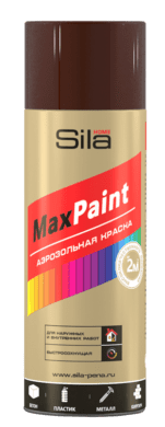 Sila HOME Max Paint, КОРИЧНЕВЫЙ RAL8028, краска аэрозольная, универс., 520мл