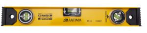 133007 Уровень алюминиевый "Рельс" Ultima, 400 мм, 3 глазка,  усиленный (1уп-1шт, 1кор-60шт)