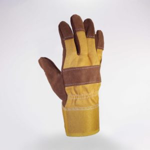 Перчатки спилковые комбинированные утепленные Эконом (1 мешок - 144 пар/упак 12 пар) (р.10)