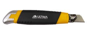 119024 Нож Ultima, 18 мм, выдв.лезвие, метал. направл, винт. фиксатор лезвия (1уп-12 шт,1кор-144 шт)