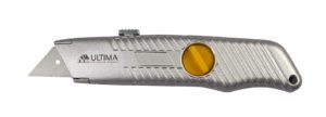 119031 Нож Ultima,18 мм, выдвижное трапециевидное лезвие, метал. корпус (1 уп -12 шт,1 кор-120 шт)