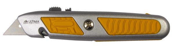 119032 Нож Ultima,18 мм, выдв. трапец. лезвие,отдел. для лезвий, метал.корпус, (1уп-12шт,1 кор-8 уп)
