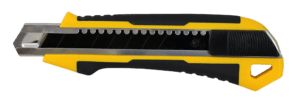 119051 Нож Ultima, 18 мм, автоматическая фиксация, черное лезвие Sk5 (1уп - 12 шт, 1 кор - 144 шт)