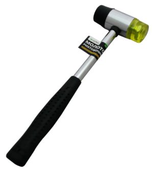 121018 Молоток рихтовочный  35 мм (пластик/резина), метал.обрезин. ручка (1уп-6шт,1кор-60шт)