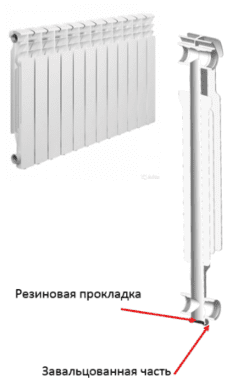Радиатор отопления алюминиевый SOLUR PREMIUM A-500-01-10 (8-секционный)