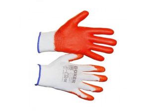 Перчатки нейлоновые с облегченным оранж. нитриловым покр, BOXER® арт. BXR2301, р.10