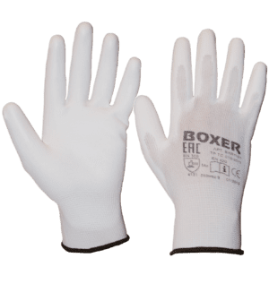 Перчатки нейлоновые с полиуретановым покрытием BOXER®  арт. BXR1101 (кор 240 пар/ упак 12 пар) (р.9)