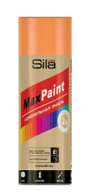 Sila HOME Max Paint, эмаль аэрозольная флуоресцентная, ОРАНЖЕВЫЙ, 520мл
