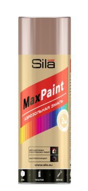 Sila HOME Max Paint, эмаль аэрозольная, с мет.эфф.,КРАСНОЕ ЗОЛОТО МЕТ, 520мл