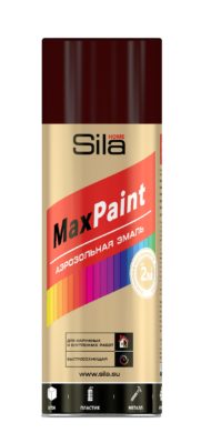 Sila HOME Max Paint, эмаль аэрозольная, универс., ШОКОЛАДНО-КОРИЧНЕВЫЙ RAL8017, 520мл