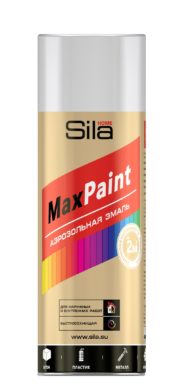 Sila HOME Max Paint, эмаль аэрозольная, с мет.эфф.,ХРОМ МЕТ, 520мл