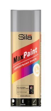 Sila HOME Max Paint, эмаль аэрозольная, универс., СЕРЫЙ RAL7040, 520мл
