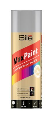 Sila HOME Max Paint, эмаль аэрозольная, универс., СВЕТЛО-СЕРЫЙ RAL7035, 520мл