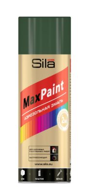 Sila HOME Max Paint, эмаль аэрозольная, универс., ЗЕЛЕНЫЙ МОХ RAL6005, 520мл