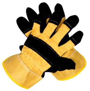 Перчатки  спилковые комбинированные  Эконом (1 мешок - 240 пар/ упак 12 пар) (р.10)