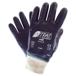 Перчатки с нитрил. покр, манжета, обливные Premium (Nitras), арт. 3420P (кор 144 пары/уп 12 пар) (р.10)