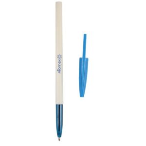 Ручка шар 0,7мм синяя, белый корпус
