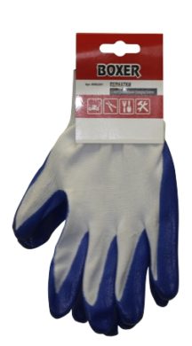 Перчатки нейлоновые с  нитриловым покр, BOXER® Handtag арт. BXR2201(кор 240 пар/упак12 пар)  (р.10)