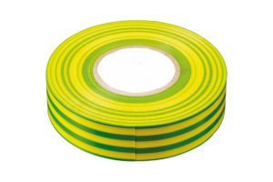 Изолента ПВХ желто-зеленая 15мм 20м