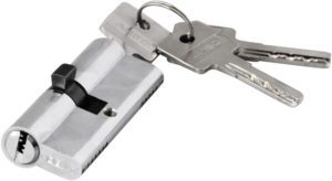 ANBO,Цилиндр замка 2300 ключ/ключ,компьютерный,3 ключа,никель 35*40(1к-10шт)