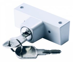 DORF, Блокирующий замок для пвх окон, с ключом (2ключа), белый (1кор-25 шт)