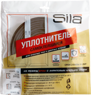 Sila D 6, уплотнитель самоклеящийся, белый, (1к-30шт.)