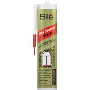 Sila Pro Max Sealant, силиконовый универсальный герметик, коричневый, 290мл