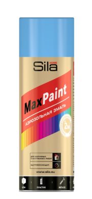 Sila HOME Max Paint, эмаль аэрозольная, универс., ГОЛУБОЙ RAL5012, 520мл