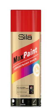 Sila HOME Max Paint, эмаль аэрозольная, универс., КРАСНЫЙ RAL3020, 520мл