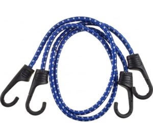 Крепежный шнур ЗУБР 80 см, d 8 мм, резиновый, пластиковые крюки, со стальным сердечником, 2 шт
