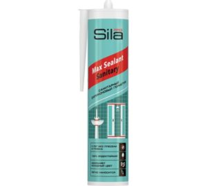 Sila PRO Max Sealant, силиконовый санитарный герметик, белый, 280 мл