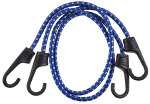 Крепежный шнур ЗУБР 60 см, d8 мм, резиновый, пластиковые крюки, со стальным сердечником, 2 шт