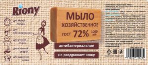 Жидкое хозяйственное мыло 1 л ПЭТ пуш-пул, Riony