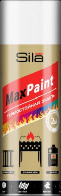 Sila HOME Max Paint, эмаль аэрозольная, ТЕРМОСТОЙКАЯ., БЕЛЫЙ RAL9003, 520мл